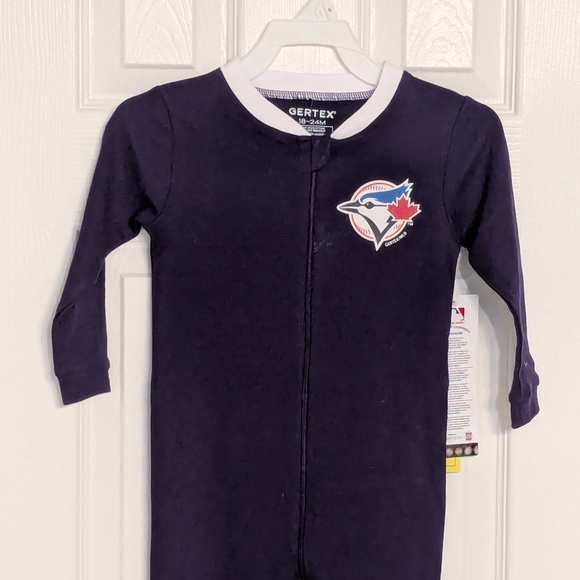 BNWT MLB Toronto Blue Jays Kids (18-24 Months) 1 Piece Footies/Pyjamas/Sleepers - Picture 2 of 13